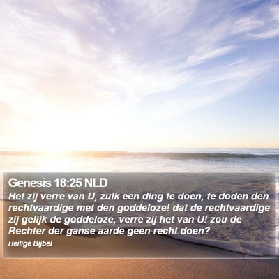 Genesis 18:25 NLD Bible Verse Image