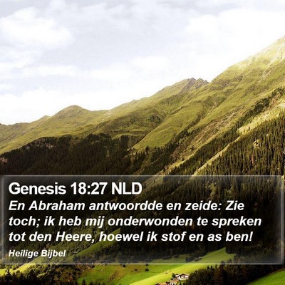 Genesis 18:27 NLD Bible Verse Image