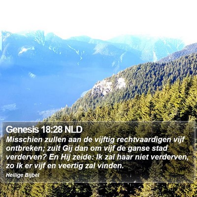 Genesis 18:28 NLD Bible Verse Image