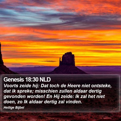 Genesis 18:30 NLD Bible Verse Image