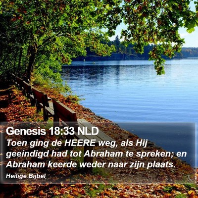 Genesis 18:33 NLD Bible Verse Image