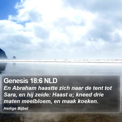 Genesis 18:6 NLD Bible Verse Image
