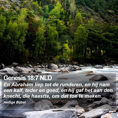 Genesis 18:7 NLD Bible Verse Image
