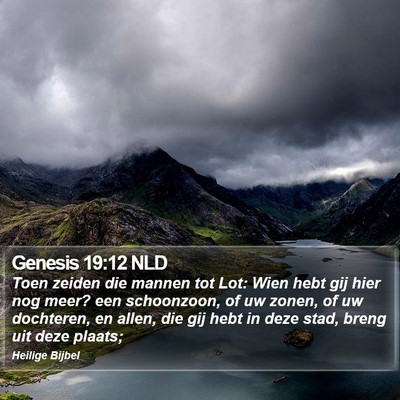 Genesis 19:12 NLD Bible Verse Image