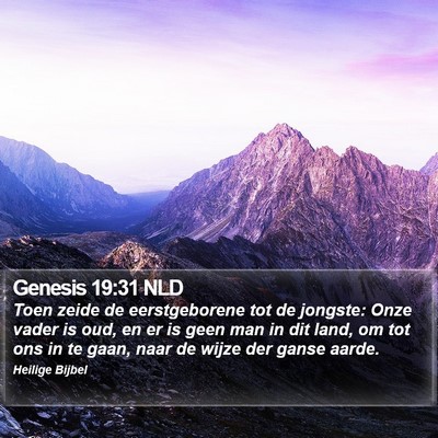Genesis 19:31 NLD Bible Verse Image