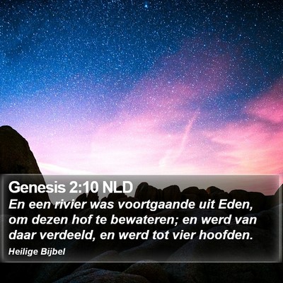 Genesis 2:10 NLD Bible Verse Image