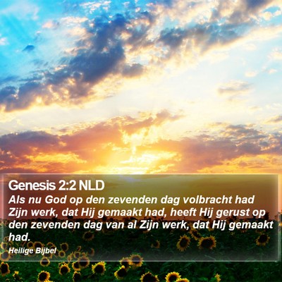 Genesis 2:2 NLD Bible Verse Image
