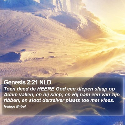 Genesis 2:21 NLD Bible Verse Image