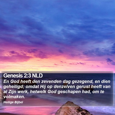 Genesis 2:3 NLD Bible Verse Image