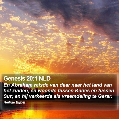 Genesis 20:1 NLD Bible Verse Image