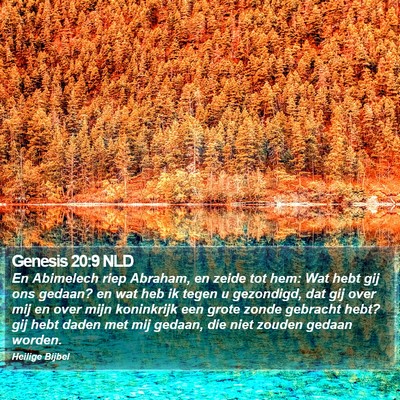 Genesis 20:9 NLD Bible Verse Image