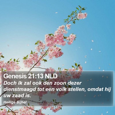 Genesis 21:13 NLD Bible Verse Image