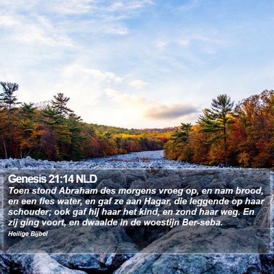 Genesis 21:14 NLD Bible Verse Image