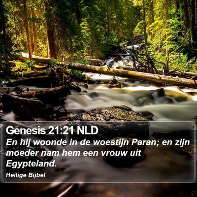 Genesis 21:21 NLD Bible Verse Image