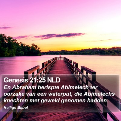 Genesis 21:25 NLD Bible Verse Image