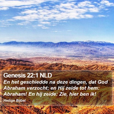 Genesis 22:1 NLD Bible Verse Image