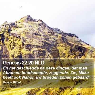 Genesis 22:20 NLD Bible Verse Image