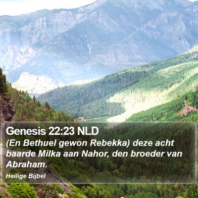 Genesis 22:23 NLD Bible Verse Image