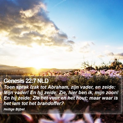 Genesis 22:7 NLD Bible Verse Image