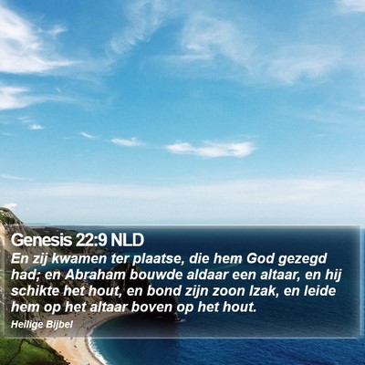 Genesis 22:9 NLD Bible Verse Image