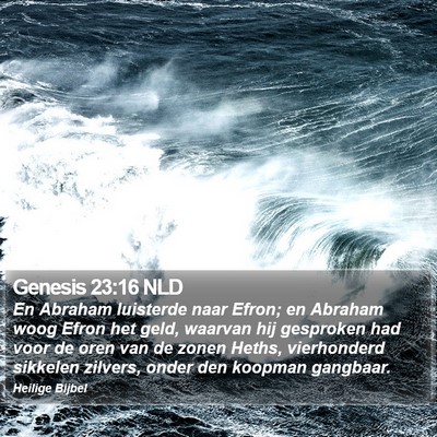 Genesis 23:16 NLD Bible Verse Image