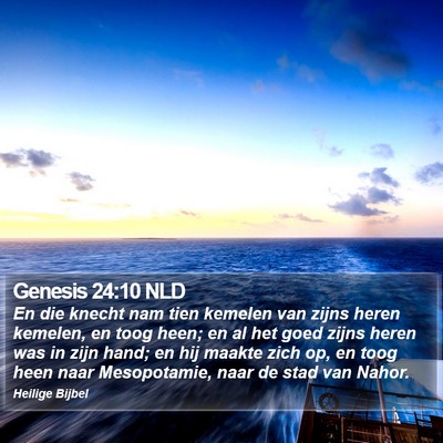 Genesis 24:10 NLD Bible Verse Image