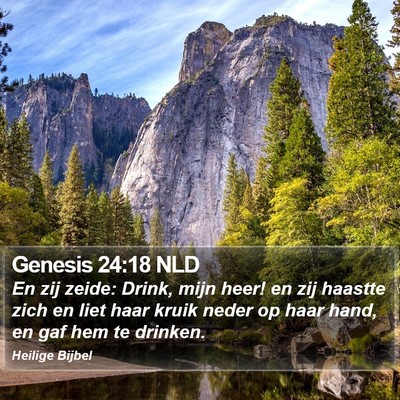 Genesis 24:18 NLD Bible Verse Image