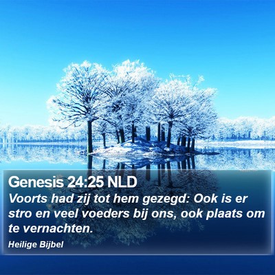 Genesis 24:25 NLD Bible Verse Image