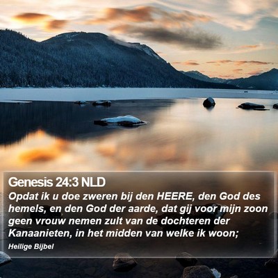 Genesis 24:3 NLD Bible Verse Image
