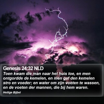 Genesis 24:32 NLD Bible Verse Image