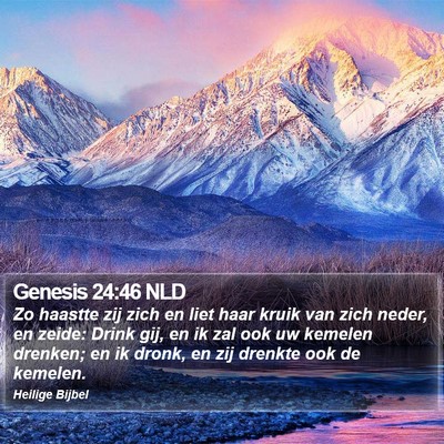 Genesis 24:46 NLD Bible Verse Image