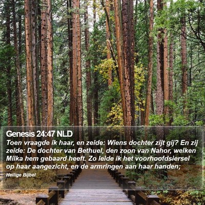 Genesis 24:47 NLD Bible Verse Image