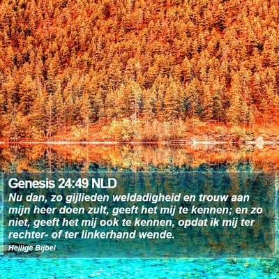 Genesis 24:49 NLD Bible Verse Image