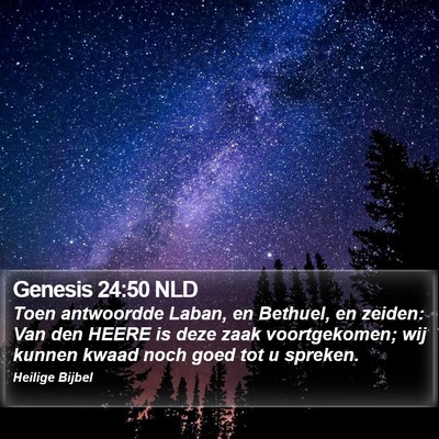 Genesis 24:50 NLD Bible Verse Image