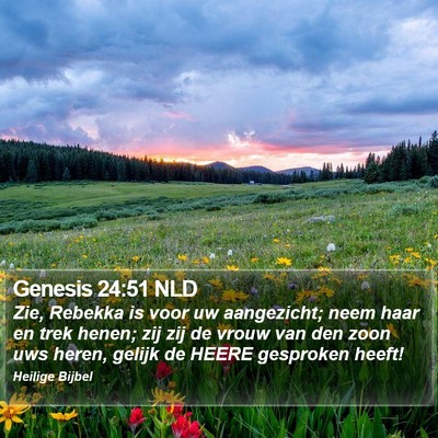 Genesis 24:51 NLD Bible Verse Image