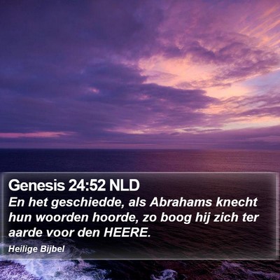Genesis 24:52 NLD Bible Verse Image