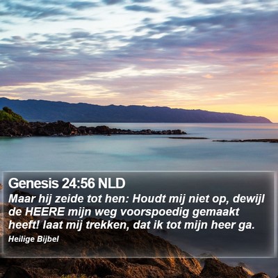 Genesis 24:56 NLD Bible Verse Image