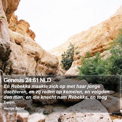 Genesis 24:61 NLD Bible Verse Image