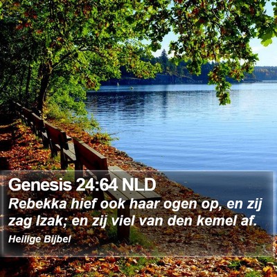 Genesis 24:64 NLD Bible Verse Image