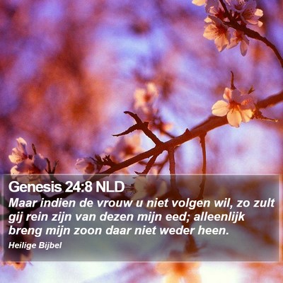 Genesis 24:8 NLD Bible Verse Image