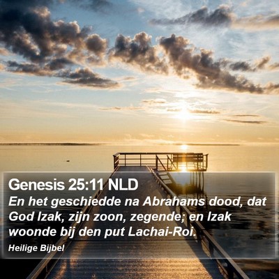 Genesis 25:11 NLD Bible Verse Image