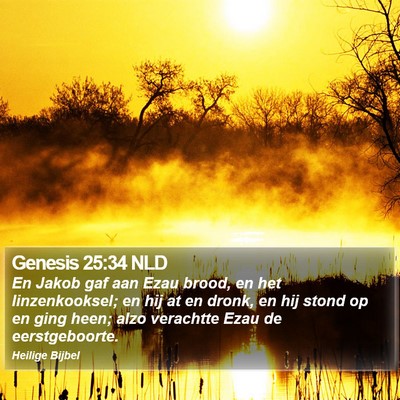 Genesis 25:34 NLD Bible Verse Image