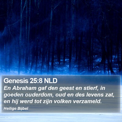 Genesis 25:8 NLD Bible Verse Image