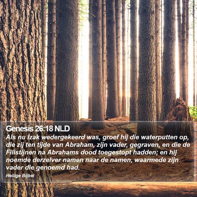 Genesis 26:18 NLD Bible Verse Image