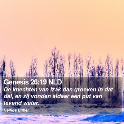 Genesis 26:19 NLD Bible Verse Image