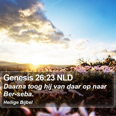 Genesis 26:23 NLD Bible Verse Image