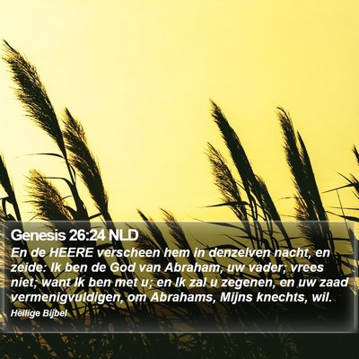 Genesis 26:24 NLD Bible Verse Image