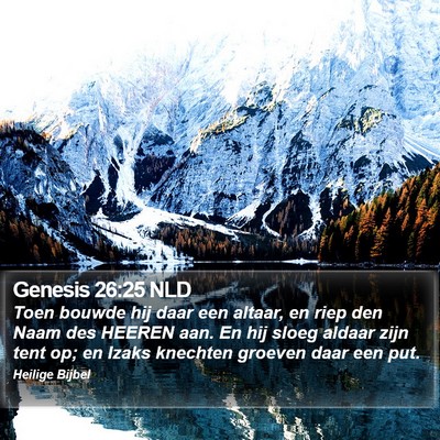 Genesis 26:25 NLD Bible Verse Image