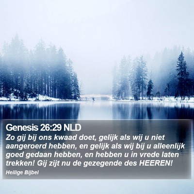 Genesis 26:29 NLD Bible Verse Image