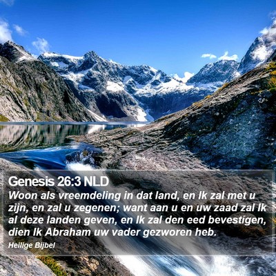 Genesis 26:3 NLD Bible Verse Image